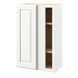 allen + roth Tilson 24-in W x 36.125-in H x 12-in D Linen Blind Corner Wall Fully Assembled Cabinet (Raised Panel Square Style)