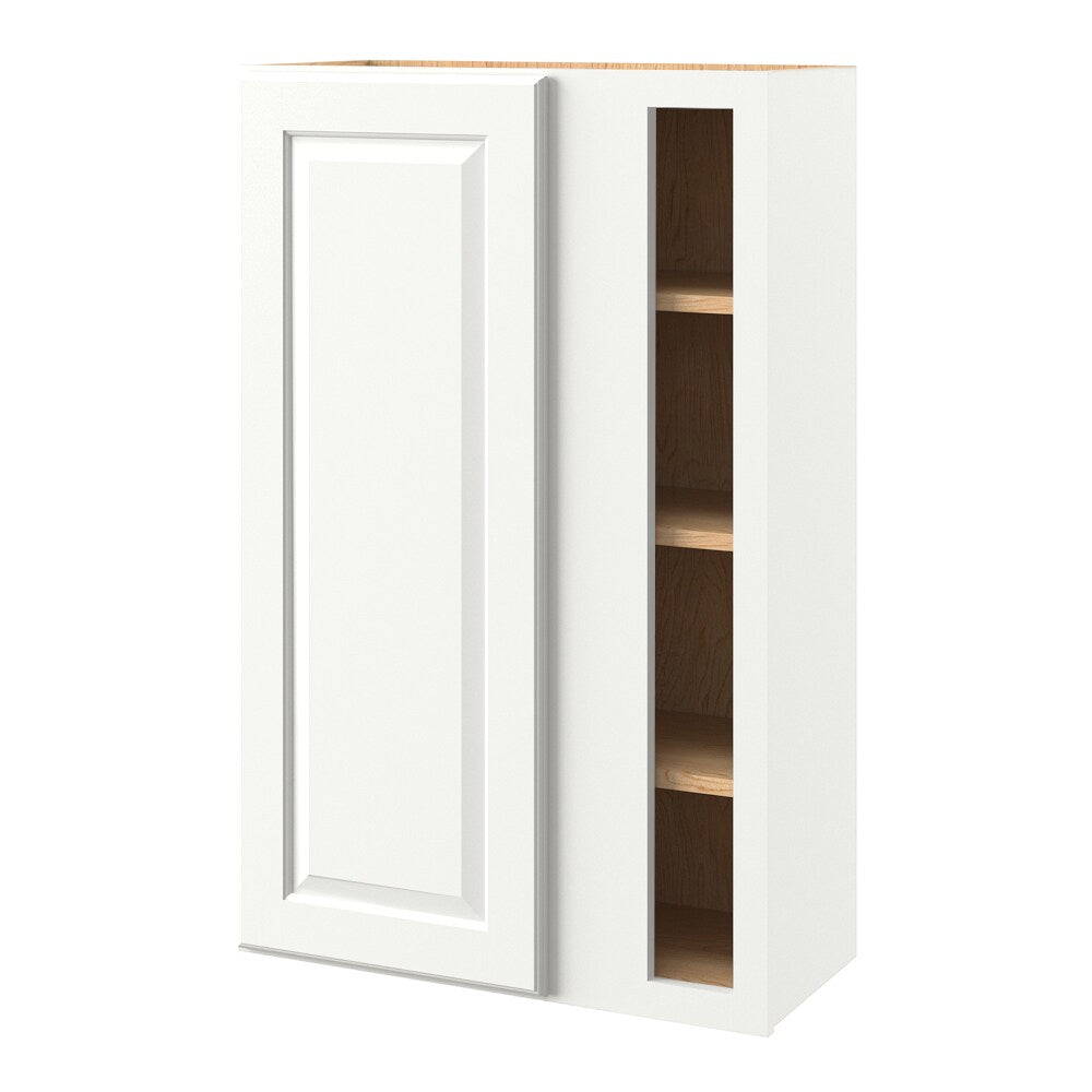 allen + roth Tilson 27-in W x 42.125-in H x 12-in D Linen Blind 1-Drawer Corner Base Fully Assembled Cabinet (Raised Panel Square Style)