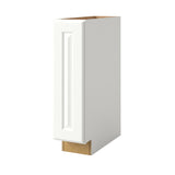 allen + roth Tilson 9-in W x 34.5-in H x 24-in D Linen Pull-out Cabinet Base Fully Assembled Cabinet (Raised Panel Style)