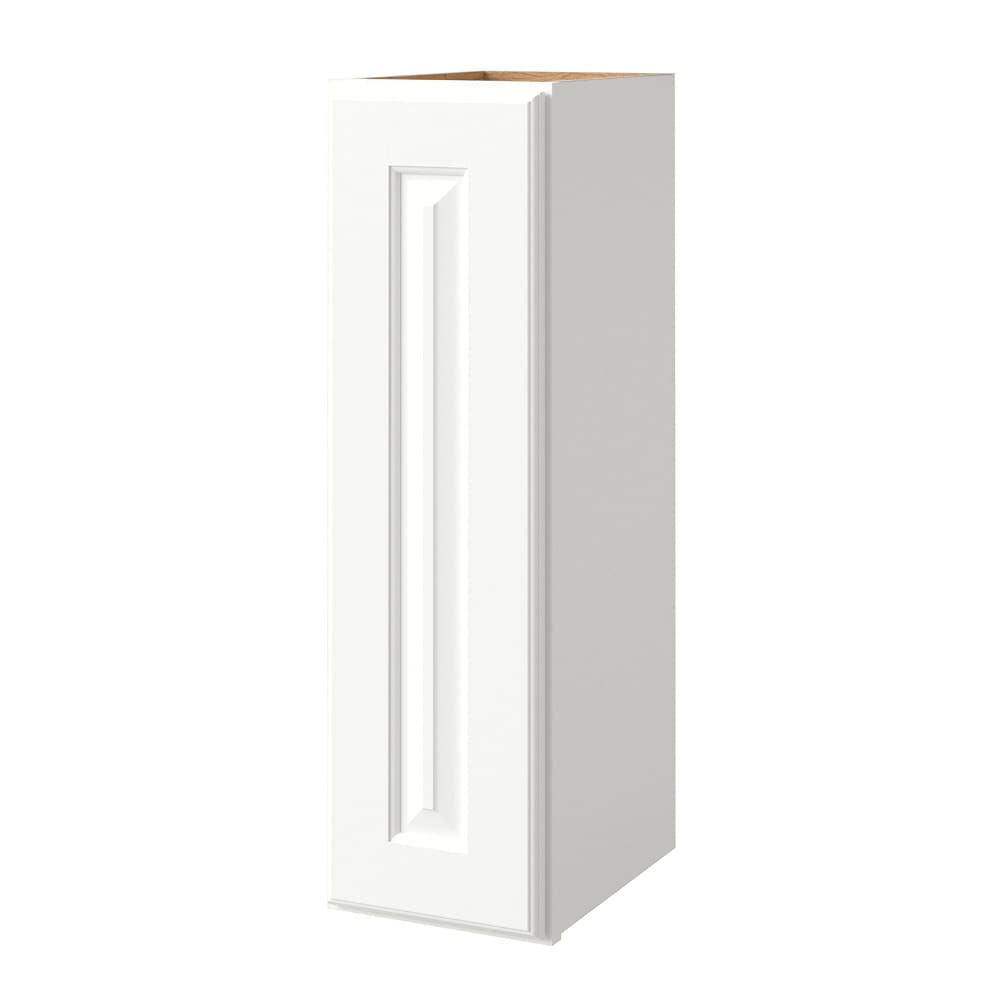 allen + roth Tilson 9-in W x 30.125-in H x 12-in D Linen Wall Fully Assembled Cabinet (Raised Panel Square Door Style)