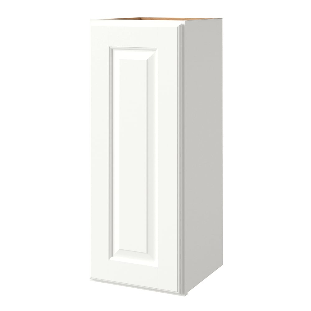 allen + roth Tilson 12-in W x 39.125-in H x 12-in D Linen Wall Fully Assembled Cabinet (Raised Panel Square Door Style)