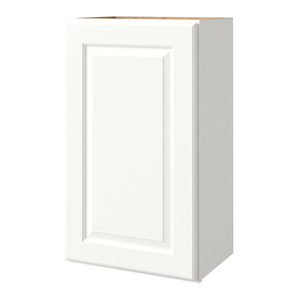allen + roth Tilson 18-in W x 36.125-in H x 12-in D Linen Wall Fully Assembled Cabinet (Raised Panel Square Door Style)