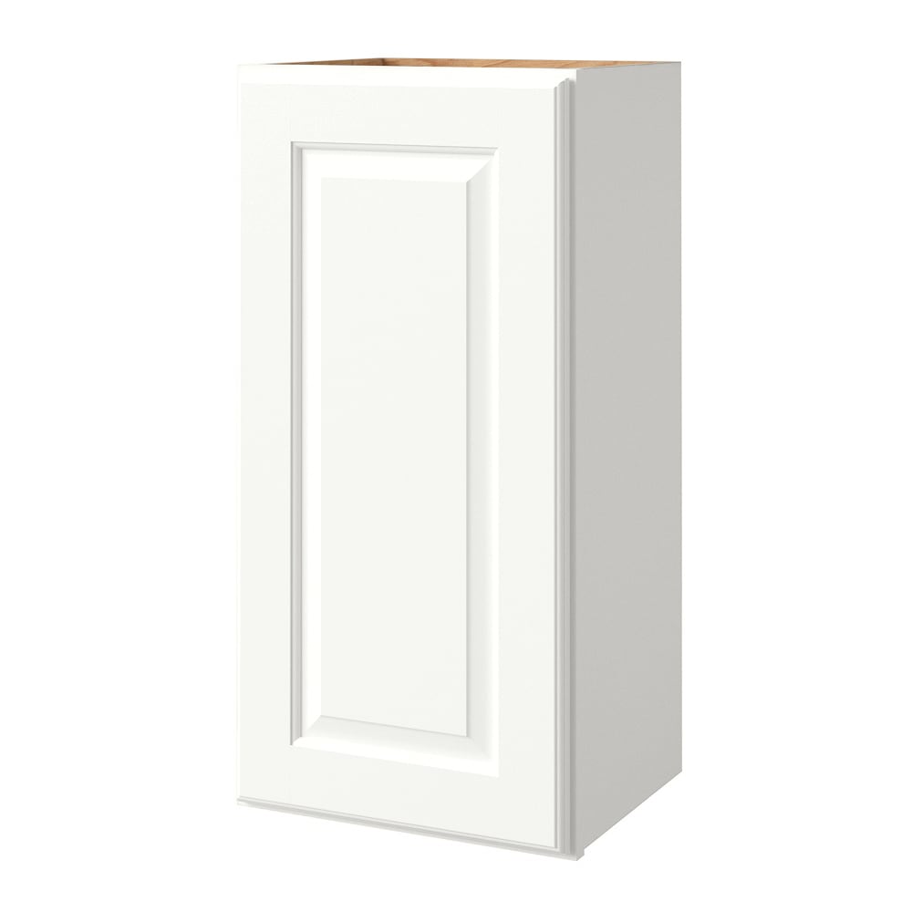 allen + roth Tilson 15-in W x 30.125-in H x 12-in D Linen Wall Fully Assembled Cabinet (Raised Panel Square Door Style)