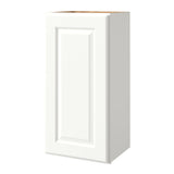 allen + roth Tilson 15-in W x 30.125-in H x 12-in D Linen Wall Fully Assembled Cabinet (Raised Panel Square Door Style)