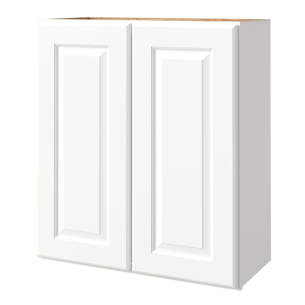 allen + roth Tilson 27-in W x 36.125-in H x 12-in D Linen Wall Fully Assembled Cabinet (Raised Panel Square Door Style)