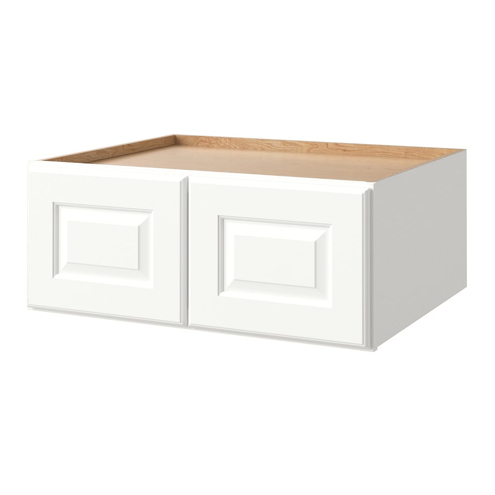 allen + roth Tilson 30-in W x 12.125-in H x 24-in D Linen Wall Fully Assembled Cabinet (Raised Panel Square Door Style)