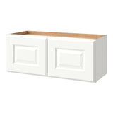 allen + roth Tilson 30-in W x 12.125-in H x 12-in D Linen Wall Fully Assembled Cabinet (Raised Panel Square Door Style)