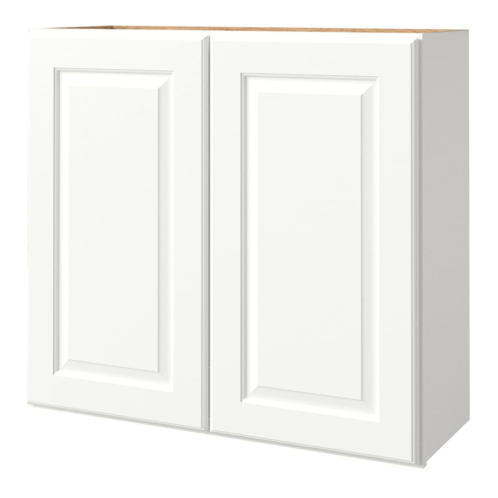 allen + roth Tilson 30-in W x 39.125-in H x 12-in D Linen Wall Fully Assembled Cabinet (Raised Panel Square Door Style)