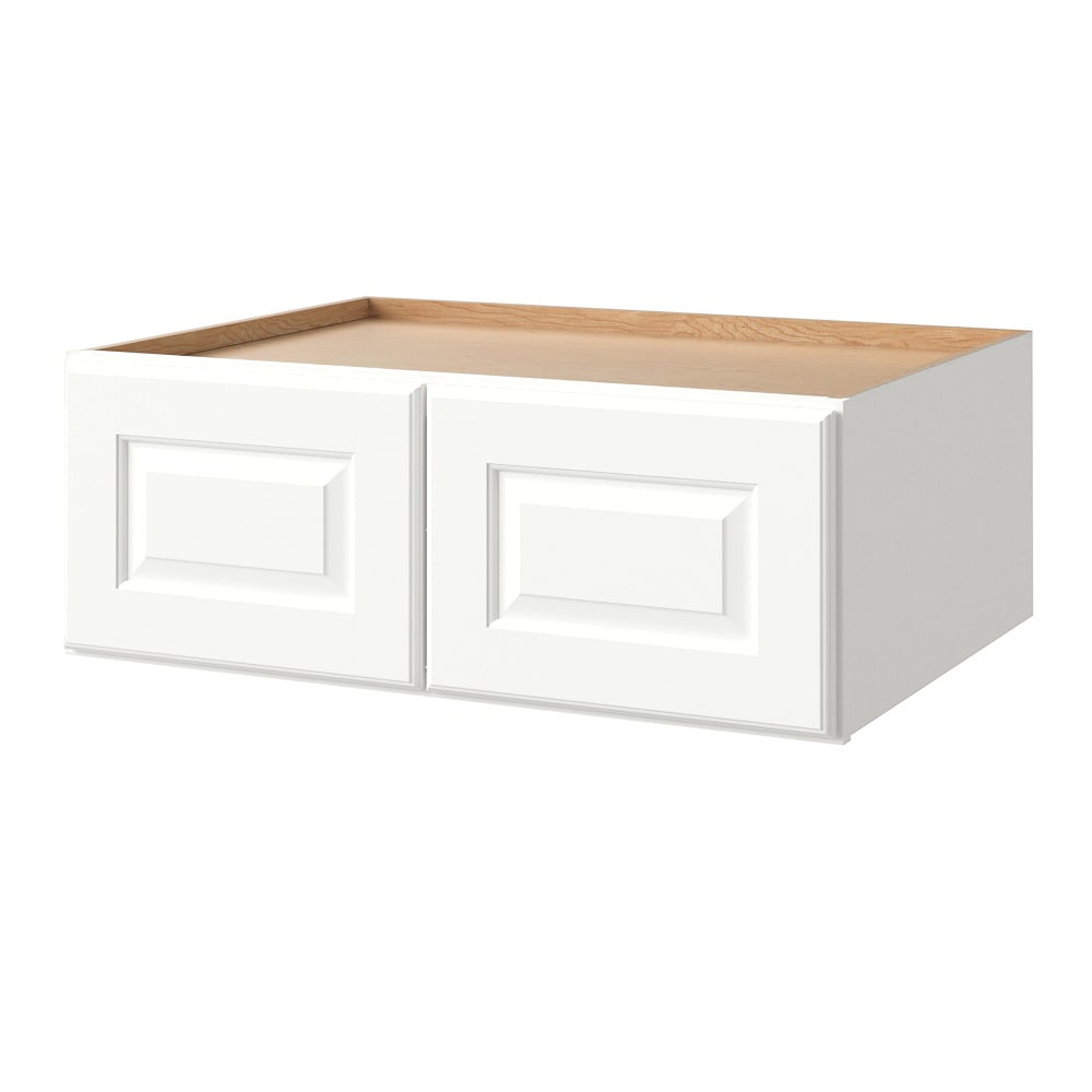 allen + roth Tilson 33-in W x 12.125-in H x 24-in D Linen Wall Fully Assembled Cabinet (Raised Panel Square Door Style)