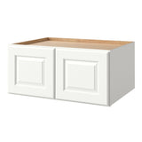 allen + roth Tilson 33-in W x 15.125-in H x 24-in D Linen Wall Fully Assembled Cabinet (Raised Panel Square Door Style)