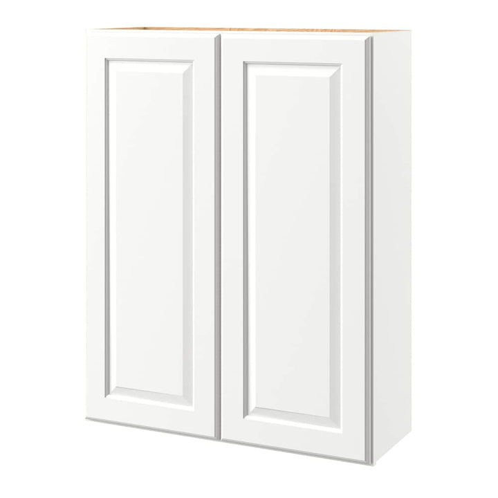 allen + roth Tilson 33-in W x 42.125-in H x 12-in D Linen Wall Fully Assembled Cabinet (Raised Panel Square Door Style)
