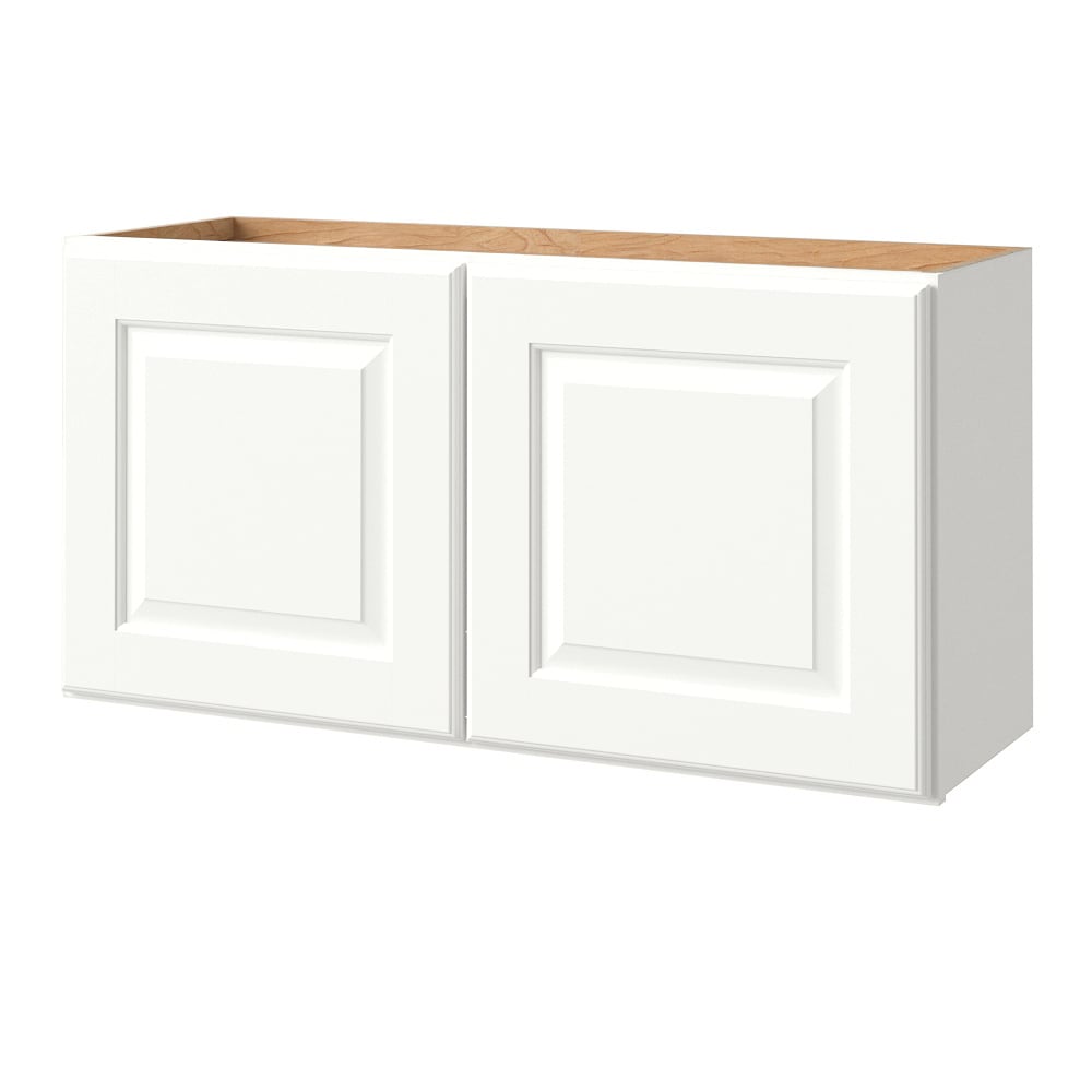 allen + roth Tilson 36-in W x 18.625-in H x 12-in D Linen Wall Fully Assembled Cabinet (Raised Panel Square Door Style)