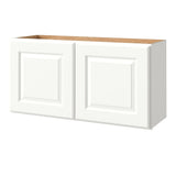 allen + roth Tilson 36-in W x 18.625-in H x 12-in D Linen Wall Fully Assembled Cabinet (Raised Panel Square Door Style)