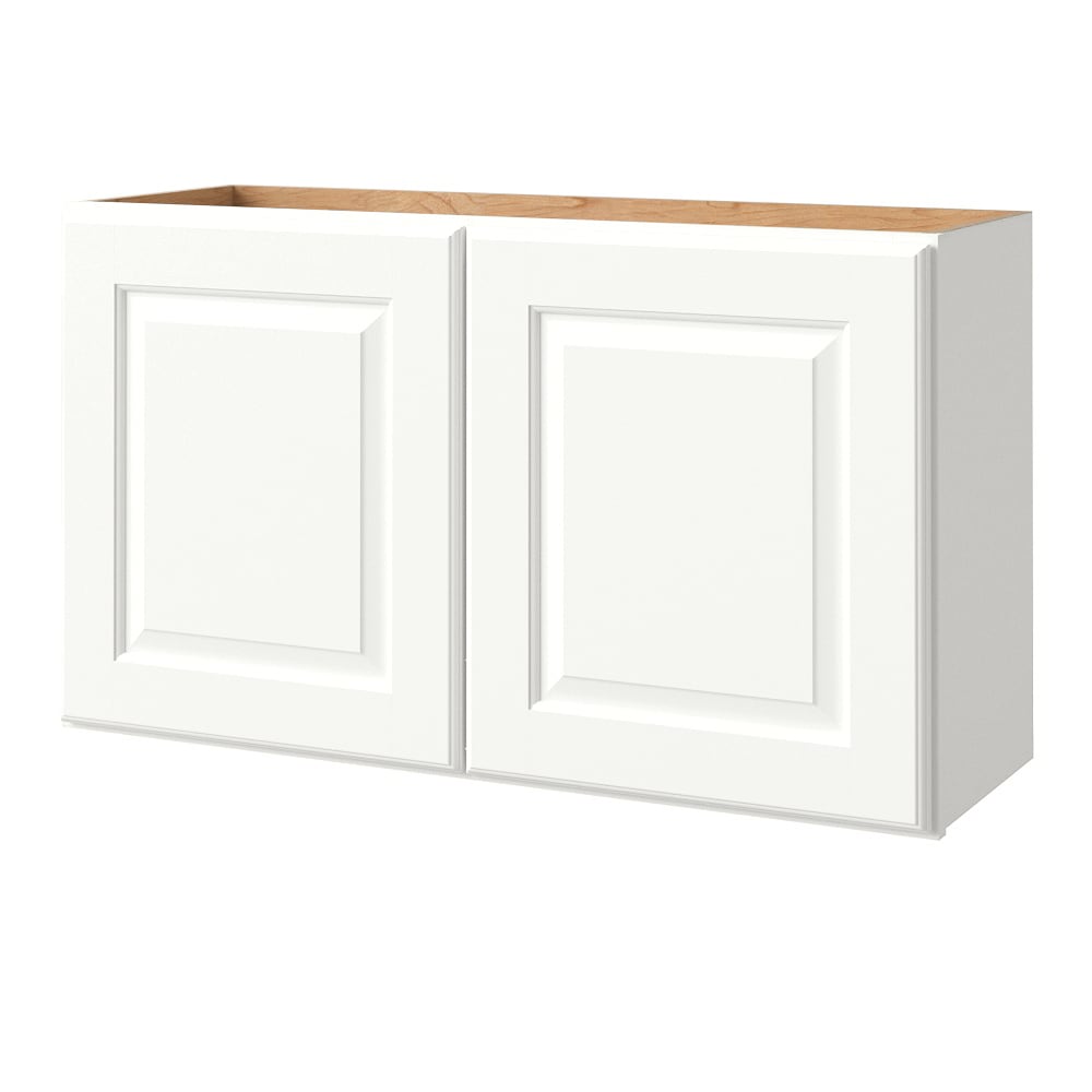 allen + roth Tilson 36-in W x 20.625-in H x 12-in D Linen Wall Fully Assembled Cabinet (Raised Panel Square Door Style)