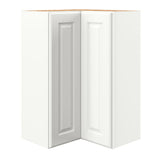 allen + roth Tilson 27-in W x 39.125-in H x 12-in D Linen Diagonal Corner Wall Fully Assembled Cabinet (Raised Panel Square Style)