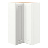 allen + roth Tilson 24-in W x 42.125-in H x 12-in D Linen L-shaped Corner Wall Fully Assembled Cabinet (Raised Panel Square Style)