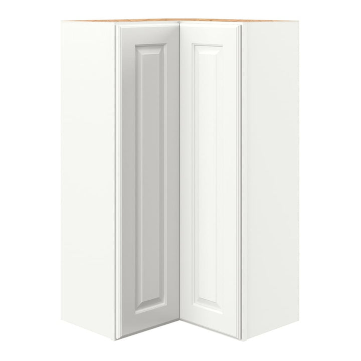 allen + roth Tilson 24-in W x 42.125-in H x 12-in D Linen L-shaped Corner Wall Fully Assembled Cabinet (Raised Panel Square Style)