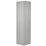 Siavonce 61-in H x 15-in W x 15-in D Grey Wall-mount Utility Storage Cabinet with Adjustable Shelves
