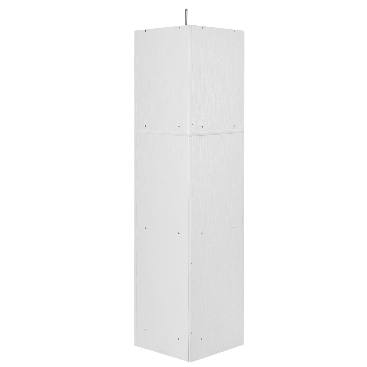 Siavonce 61-in H White MDF Wall-mount Utility Storage Cabinet with Adjustable Shelves