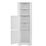 Siavonce 61-in H White MDF Wall-mount Utility Storage Cabinet with Adjustable Shelves
