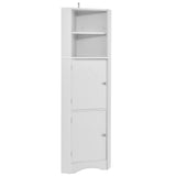 Siavonce 61-in H White MDF Wall-mount Utility Storage Cabinet with Adjustable Shelves