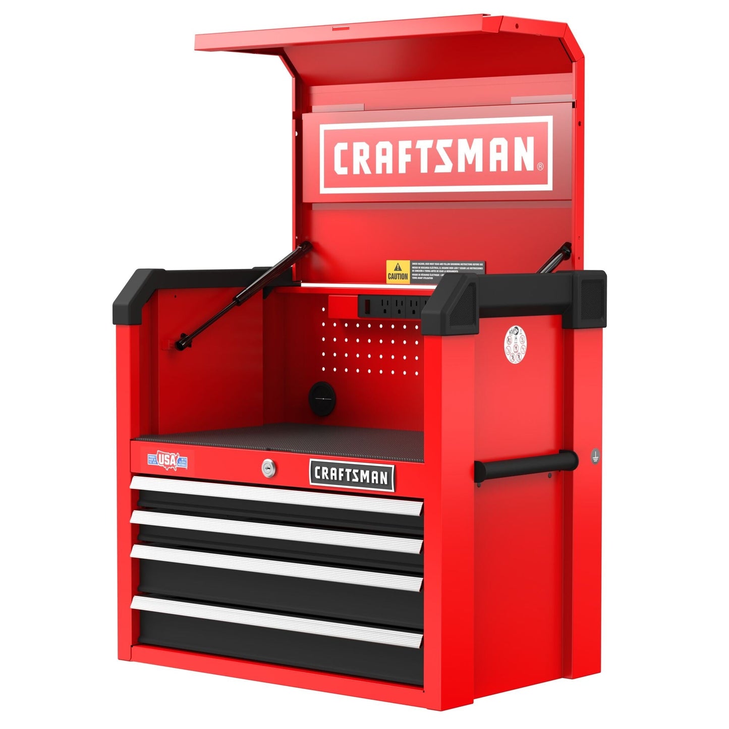 CRAFTSMAN 2000 Series 4-Drawer Steel Tool Chest, Red