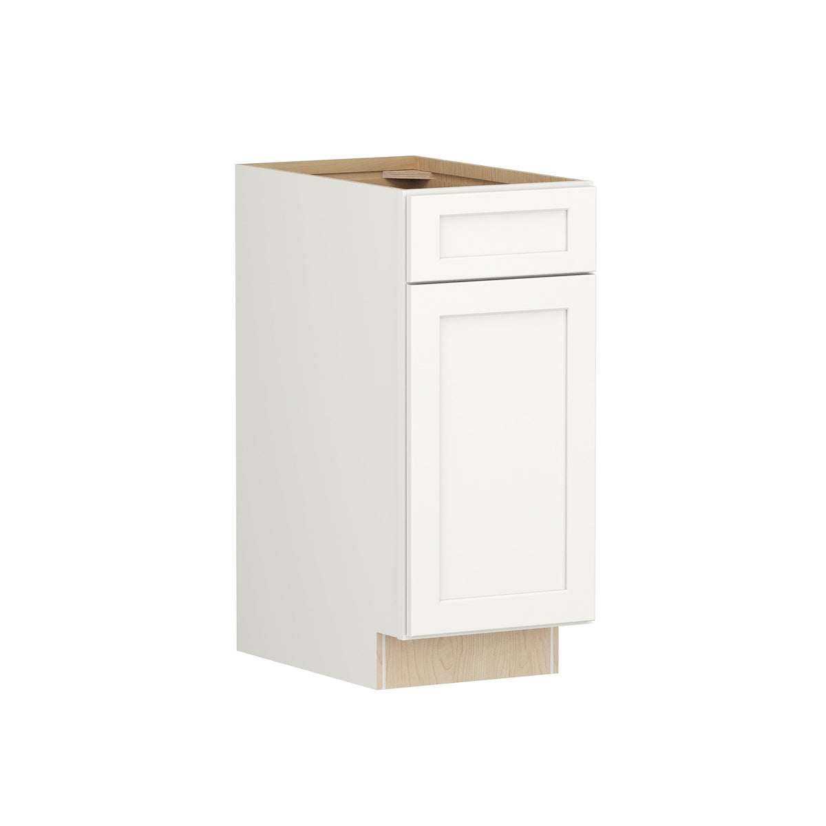 Shenandoah PRO Express Breckenridge 15-in W x 34.5-in H x 24-in D Linen Full Overlay Maple 1-Drawer Base Fully Assembled Plywood Cabinet (Recessed Panel Shaker Style)