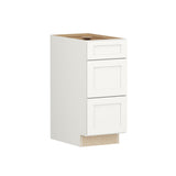 Shenandoah PRO Express Breckenridge 15-in W x 34.5-in H x 24-in D Linen Full Overlay 3-Drawer Base Fully Assembled Plywood Cabinet