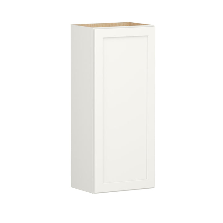 Shenandoah PRO Express Breckenridge 18-in W x 42.125-in H x 12-in D Linen Full Overlay Wall Fully Assembled Plywood Cabinet (Recessed Panel Shaker Door Style)