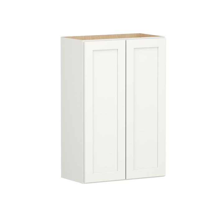Shenandoah PRO Express Breckenridge 24-in W x 36.125-in H x 12-in D Linen Full Overlay Wall Fully Assembled Plywood Cabinet (Recessed Panel Shaker Door Style)