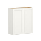 Shenandoah PRO Express Breckenridge 33-in W x 36.125-in H x 12-in D Linen Full Overlay Wall Fully Assembled Plywood Cabinet (Recessed Panel Shaker Door Style)