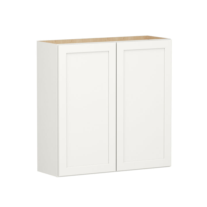 Shenandoah PRO Express Breckenridge 36-in W x 36.125-in H x 12-in D Linen Full Overlay Wall Fully Assembled Plywood Cabinet (Recessed Panel Shaker Door Style)