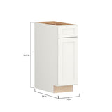 Shenandoah PRO Express Breckenridge 12-in W x 34.5-in H x 24-in D Linen Full Overlay 1-Drawer Base Fully Assembled Plywood Cabinet (Recessed Panel Shaker Style)
