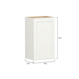 Shenandoah PRO Express Breckenridge 18-in W x 30.125-in H x 12-in D Linen Full Overlay Wall Fully Assembled Plywood Cabinet (Recessed Panel Shaker Door Style)