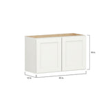 Shenandoah PRO Express Breckenridge 30-in W x 18.125-in H x 12-in D Linen Full Overlay Wall Fully Assembled Plywood Cabinet (Recessed Panel Shaker Door Style)