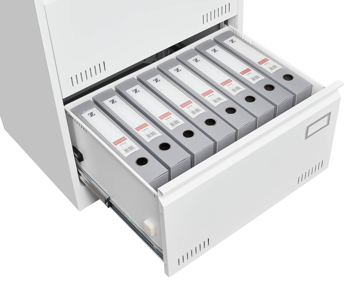 Mondawe White 3-Drawer 23.62-in File Cabinet