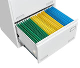 Mondawe White 3-Drawer 23.62-in File Cabinet