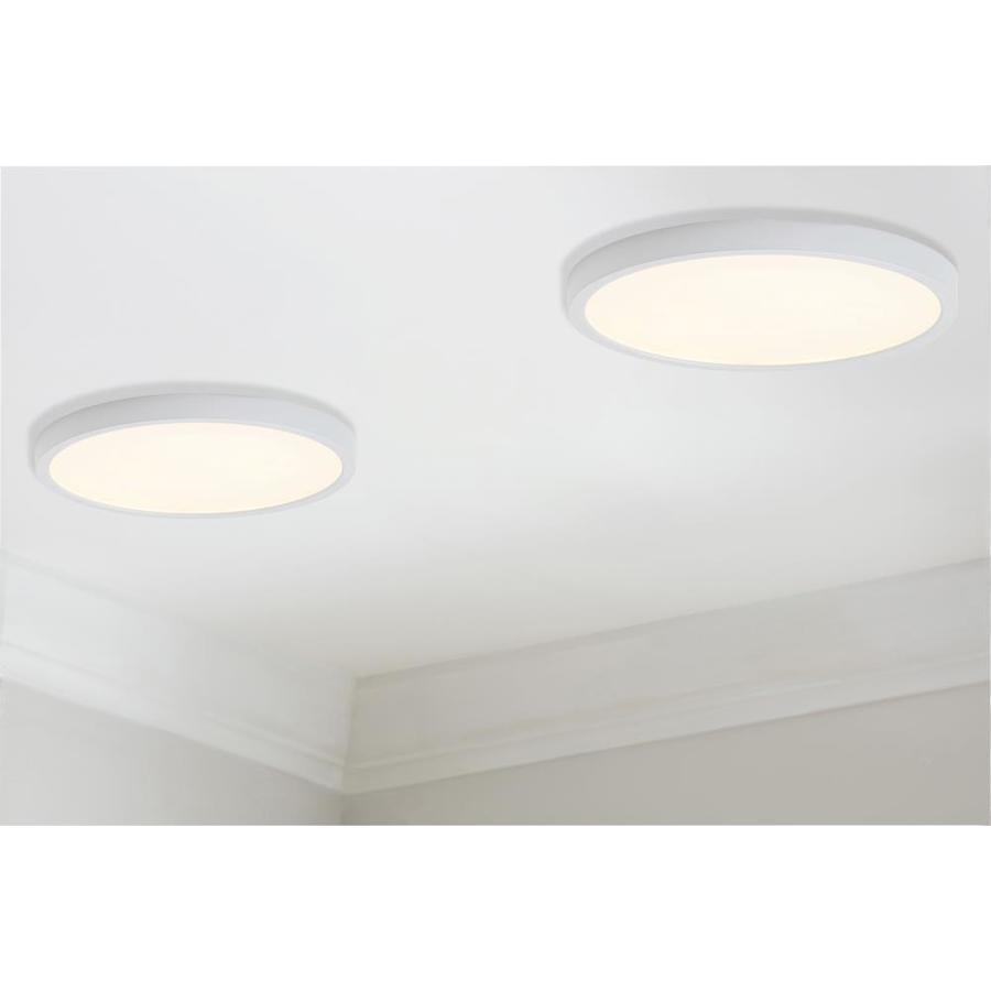 Project Source 2-Pack 10-in Brushed Nickel Transitional Flush Mount Light ENERGY STAR - Super Arbor