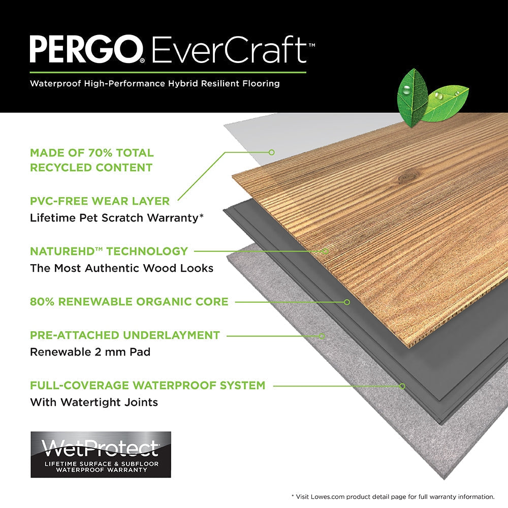 Pergo EverCraft Alpine Reserve Oak Waterproof Flooring