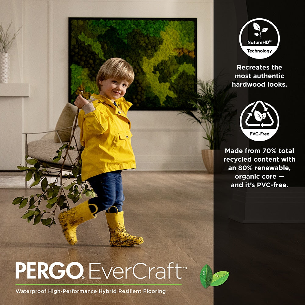 Pergo EverCraft Twin Falls Oak Waterproof Hybrid Flooring