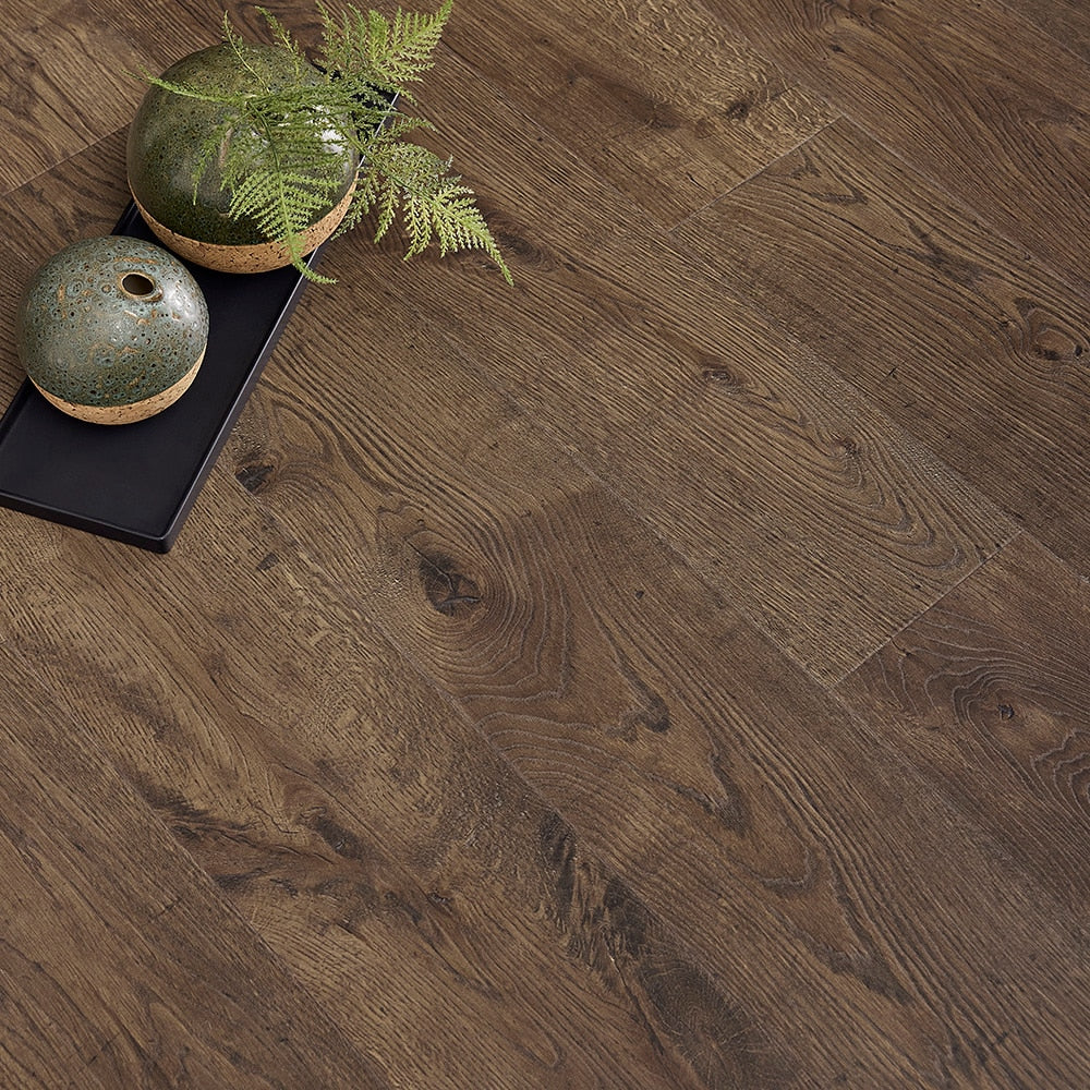 Pergo EverCraft Sonoma Trail Oak Brown Waterproof Hybrid Resilient Flooring Sample