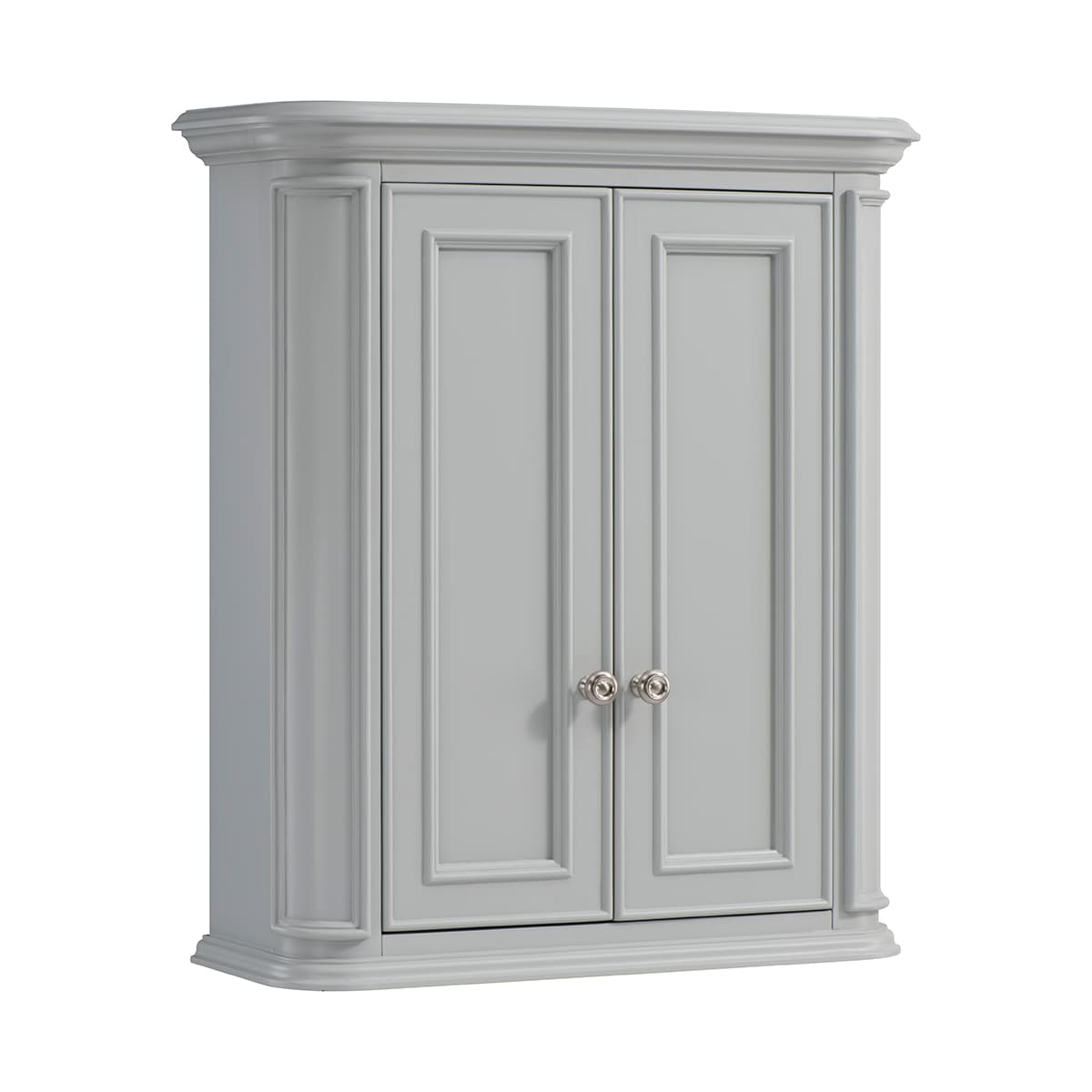 allen + roth 26-in x 30-in x 10-in Light Gray Bathroom Wall Cabinet