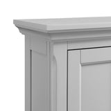allen + roth 24-in x 28-in x 10-in Light Gray Bathroom Wall Cabinet