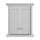 allen + roth 24-in x 28-in x 10-in Light Gray Bathroom Wall Cabinet