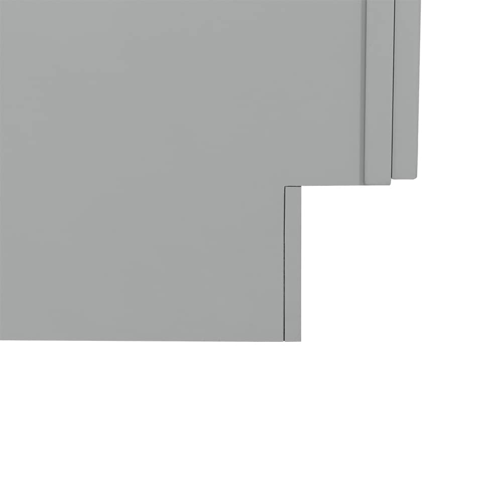 RELIABILT Overlake 24-in W x 34.5-in H x 24-in D Gray 1-Drawer Base Ready To Assemble Plywood Cabinet (Recessed Panel Shaker Door Style)