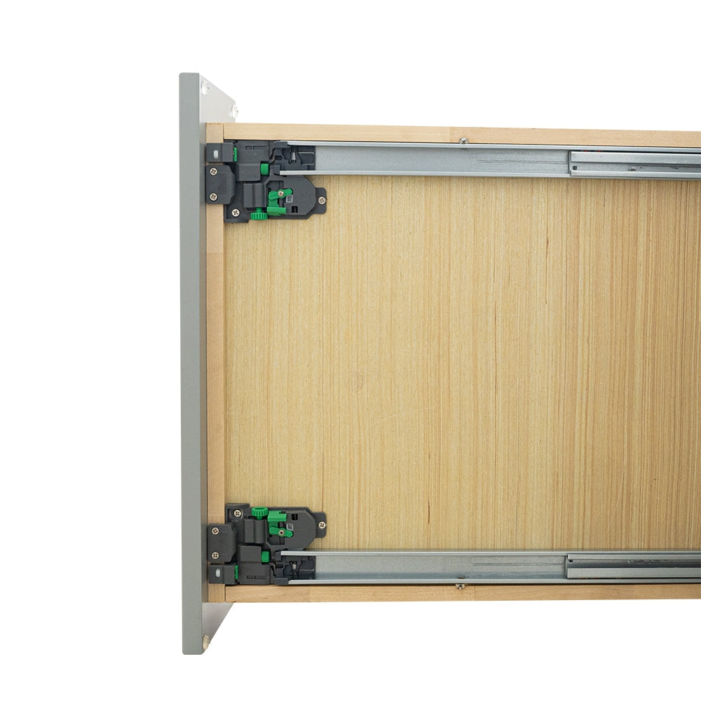 RELIABILT Overlake 12-in W x 34.5-in H x 24-in D Gray 1-Drawer Base Ready To Assemble Plywood Cabinet (Recessed Panel Shaker Door Style)