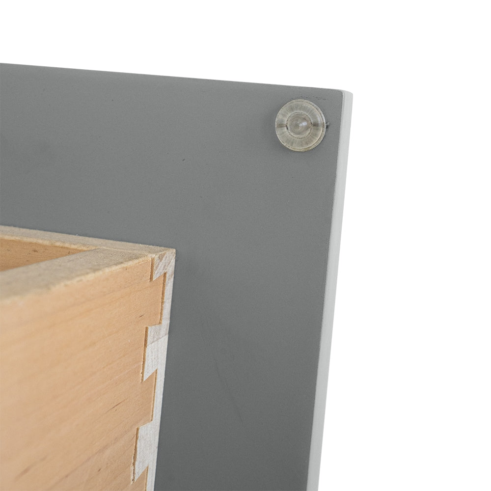 RELIABILT Overlake 12-in W x 34.5-in H x 24-in D Gray 1-Drawer Base Ready To Assemble Plywood Cabinet (Recessed Panel Shaker Door Style)