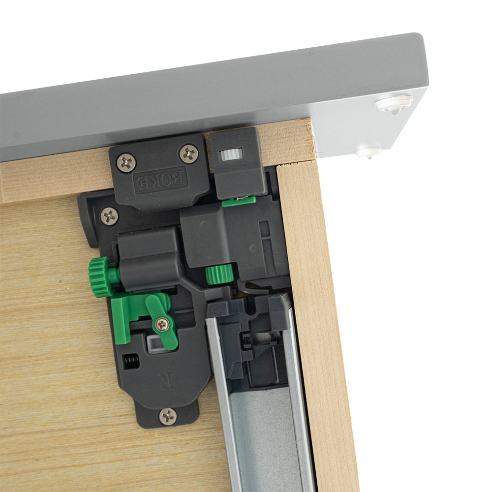 RELIABILT Overlake 24-in W x 34.5-in H x 24-in D Gray 1-Drawer Base Ready To Assemble Plywood Cabinet (Recessed Panel Shaker Door Style)