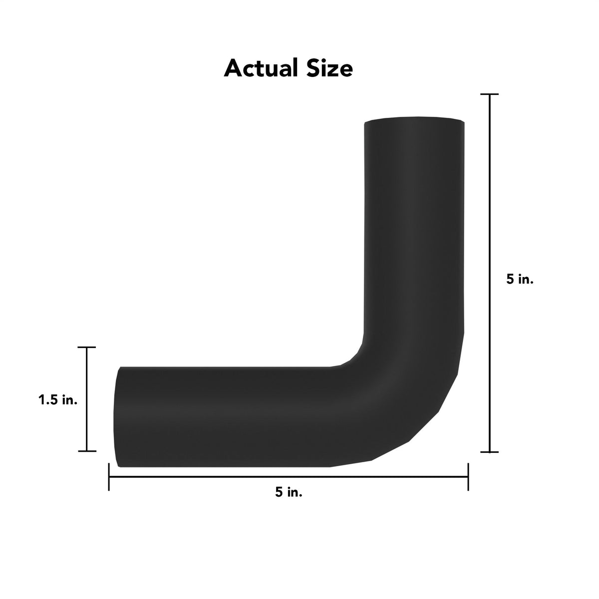 Deckorators 4-in Black Aluminum Rail Bracket