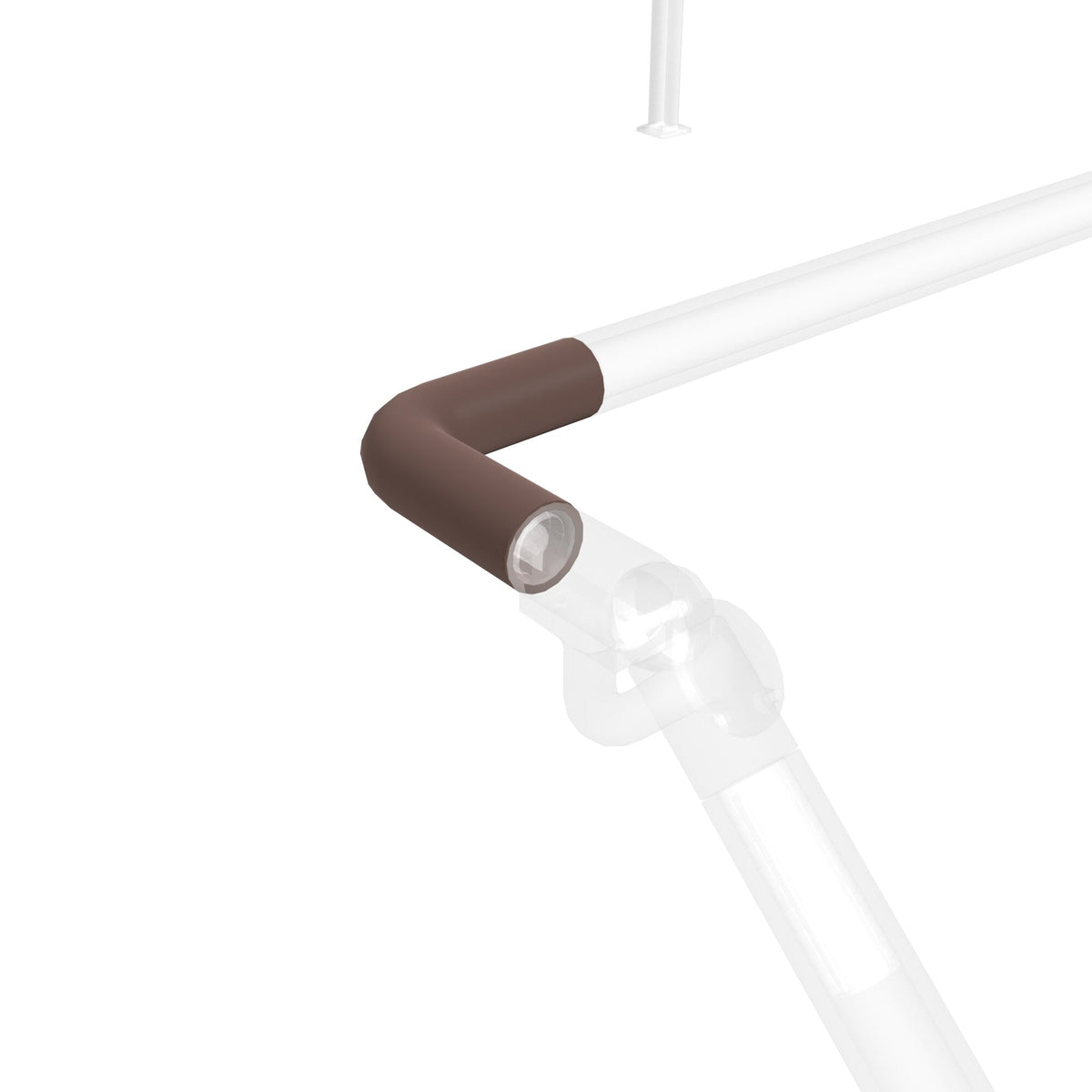 Deckorators 4-in Brown Aluminum Rail Bracket